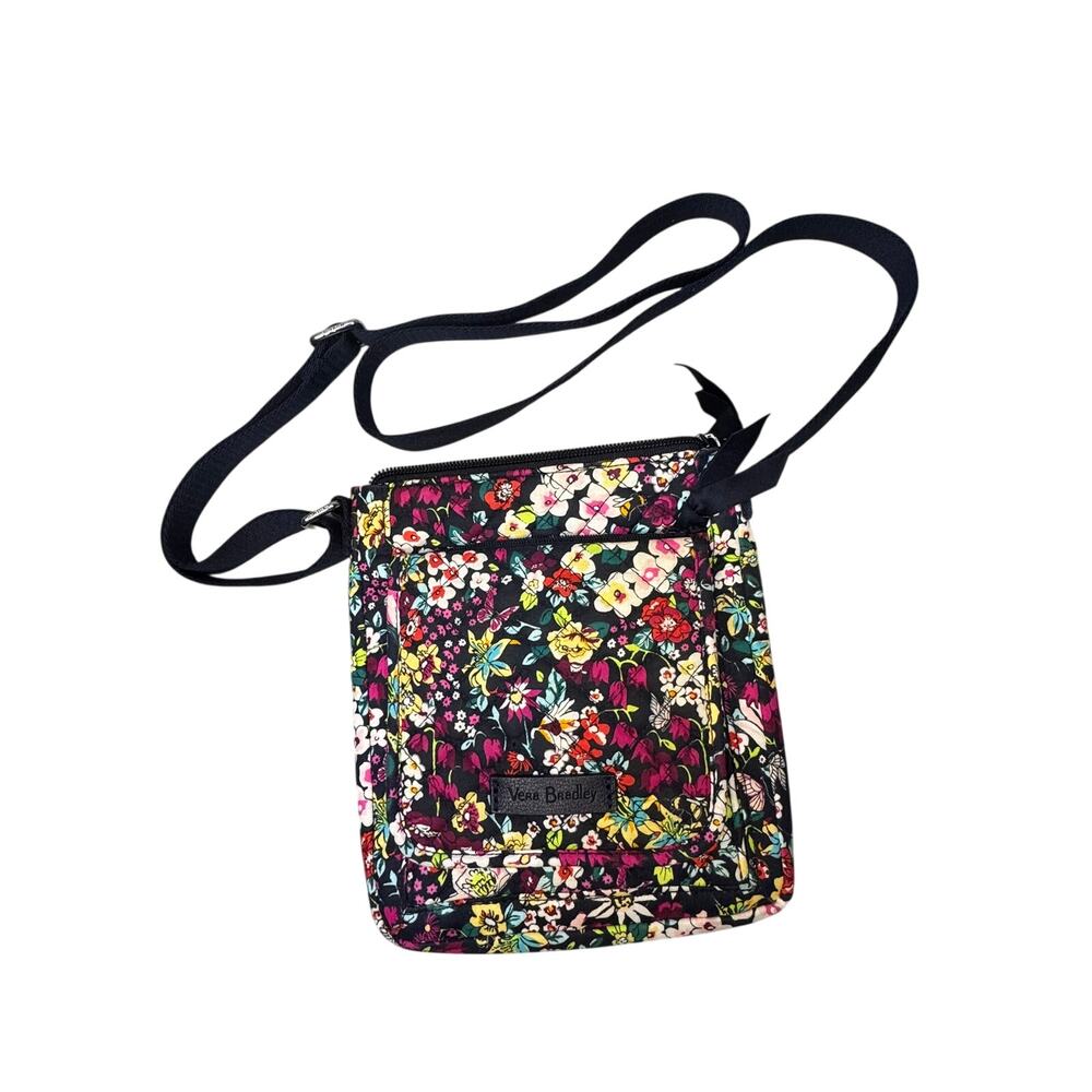 Vera Bradley Triple Zip Hipster Crossbody Bag Itsy Ditsy